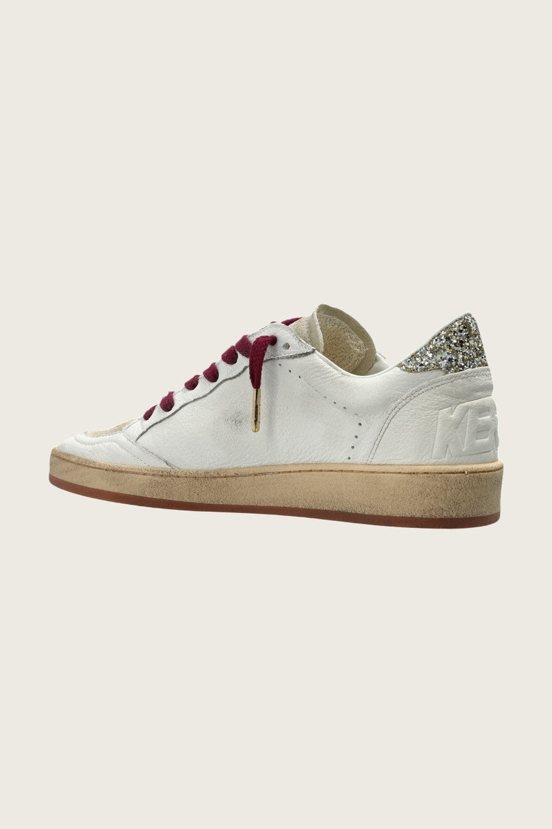 Tenis Golden Goose Ballstar Nappa Horsy Star Glitter Heel Mujer