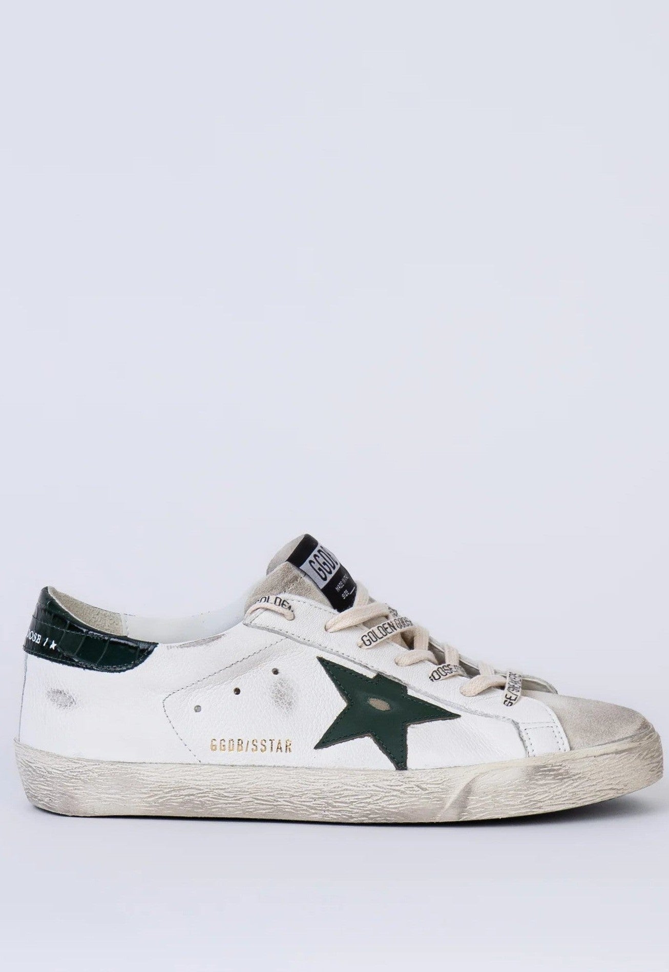 Tenis Golden Goose Super Star Leather Star Printed Leather Heel Hombre
