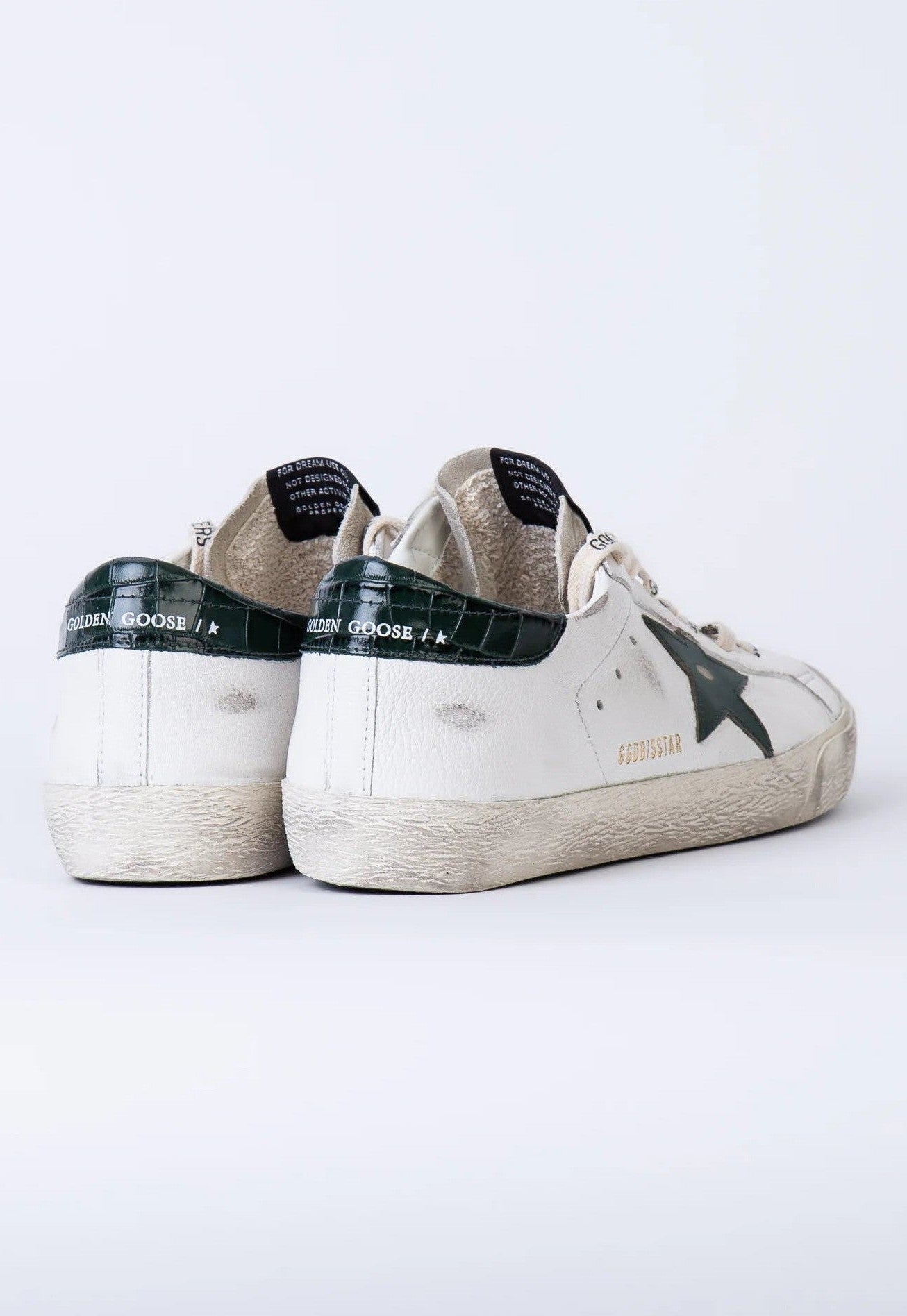 Tenis Golden Goose Super Star Leather Star Printed Leather Heel Hombre