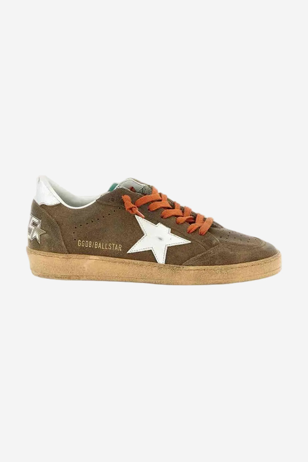 Tenis Golden Goose Ballstar Waxed Suede Star Laminated Heel Hombre