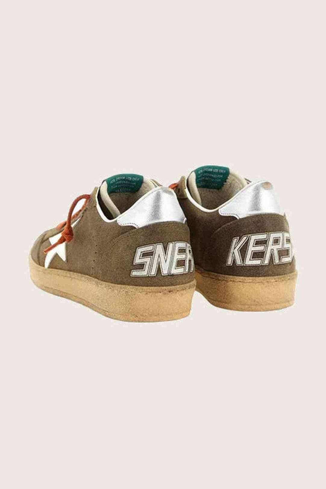 Tenis Golden Goose Ballstar Waxed Suede Star Laminated Heel Hombre