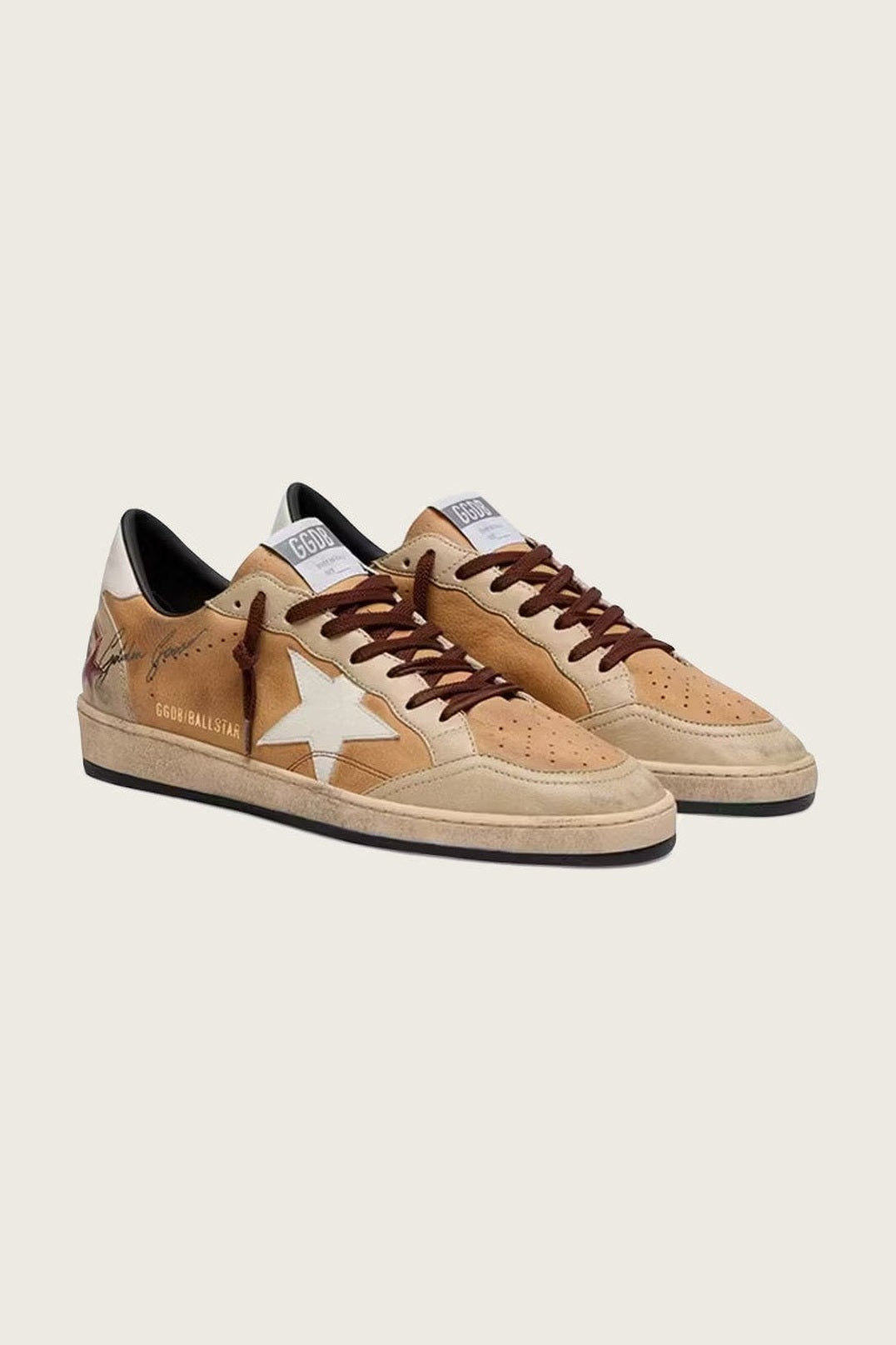 Tenis Golden Goose Ballstar Nabuk Leather Star And Heel Hombre
