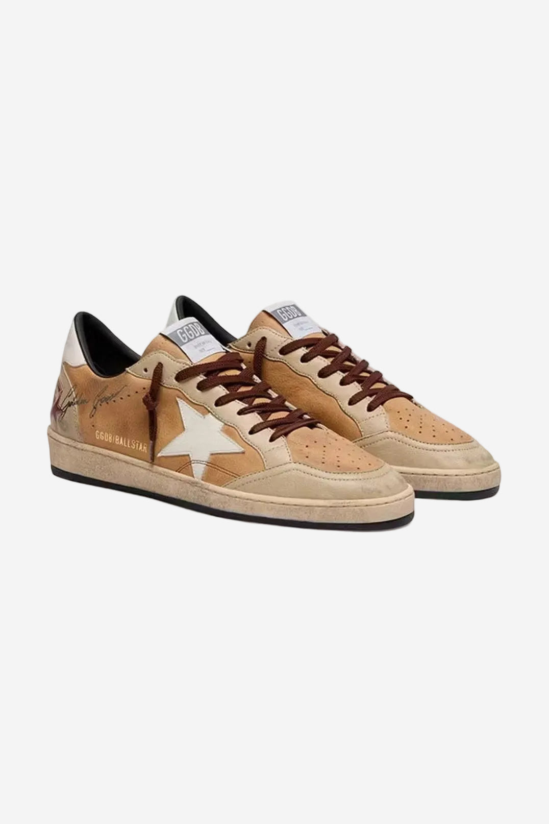 Tenis Golden Goose Ballstar Nabuk Leather Star And Heel Hombre