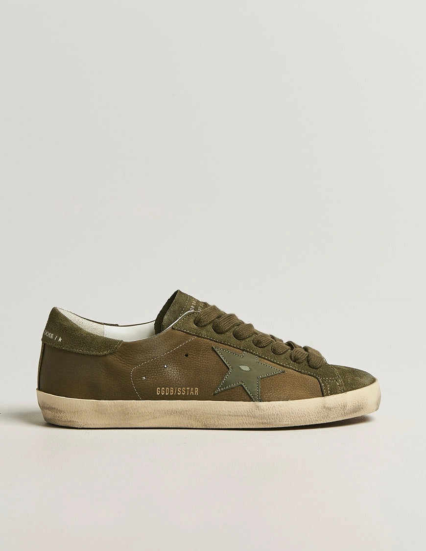Tenis Golden Goose Super Star Suede Upper Leather Star And Heel Hombre