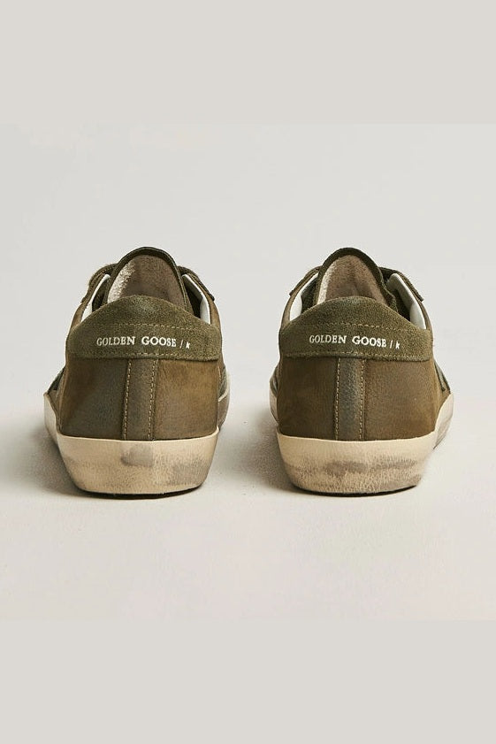 Tenis Golden Goose Super Star Suede Upper Leather Star And Heel Hombre