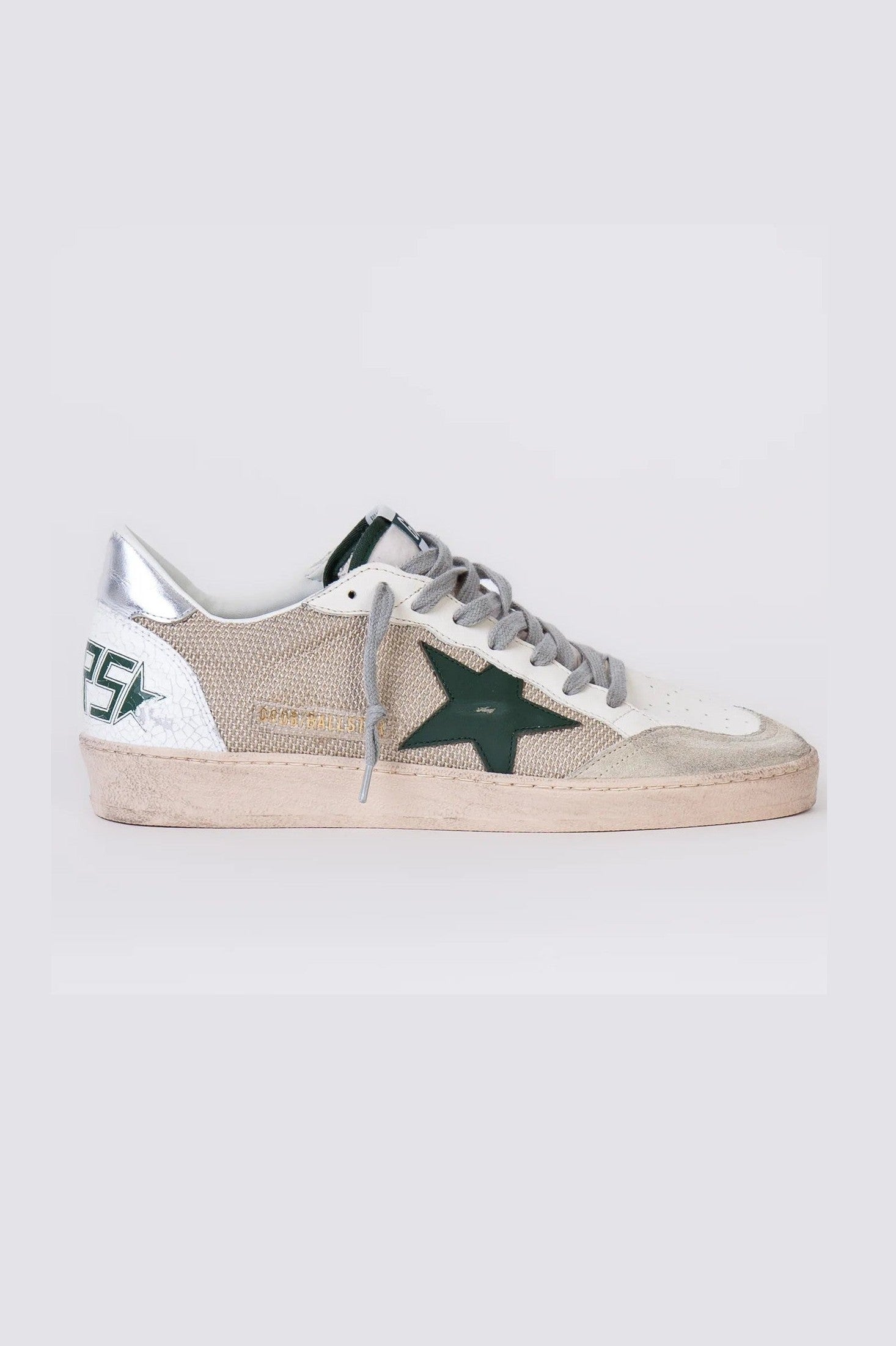 Tenis Golden Goose Ballstar Net Leather Star Nylon Heel Crack Spur Hombre
