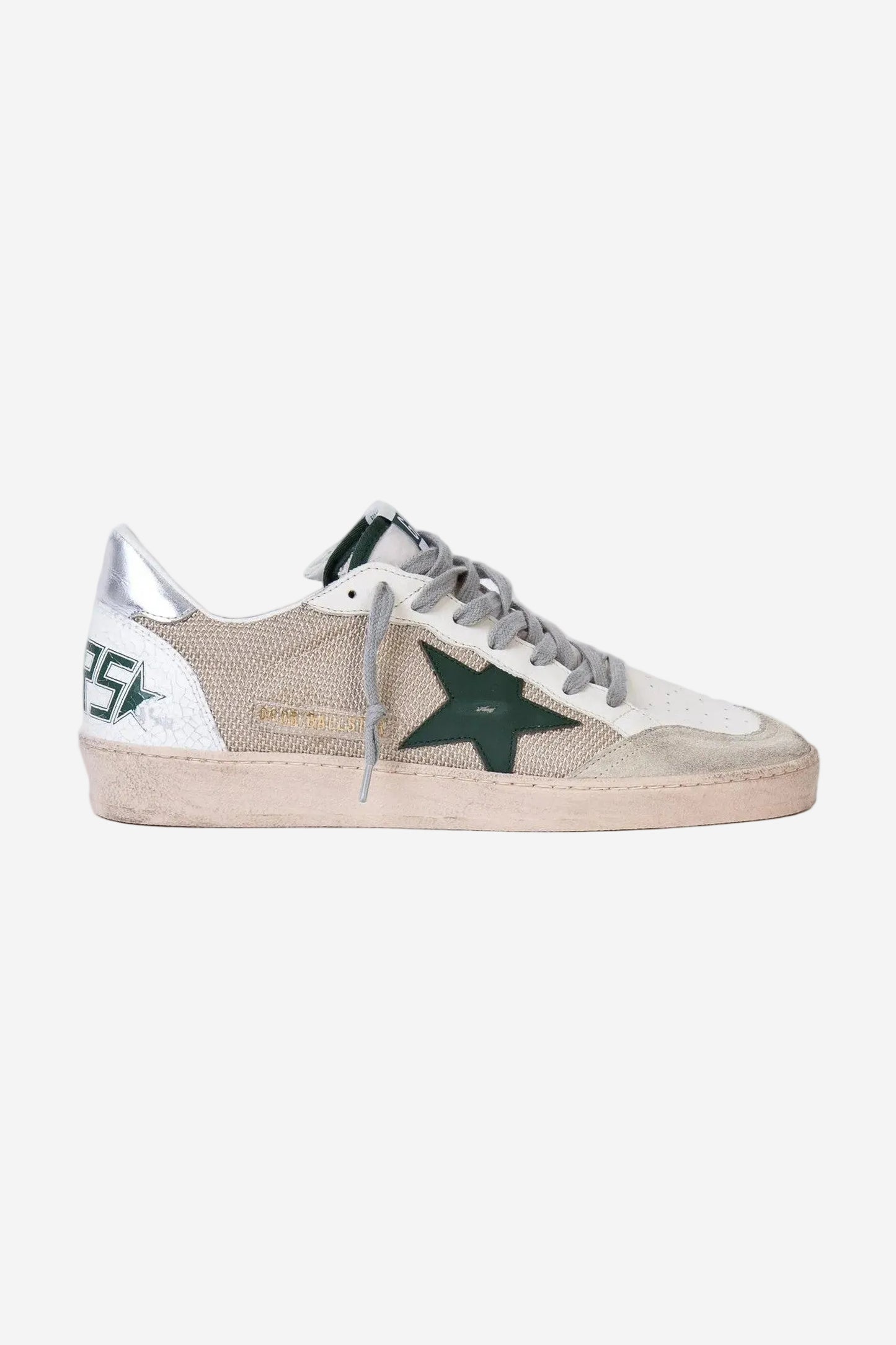 Tenis Golden Goose Ballstar Net Leather Star Nylon Heel Crack Spur Hombre