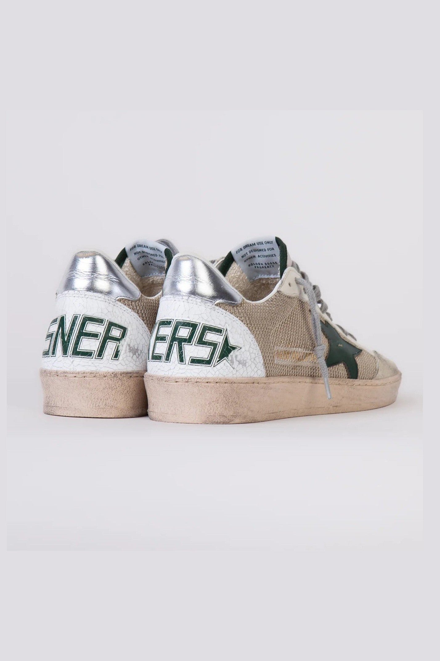 Tenis Golden Goose Ballstar Net Leather Star Nylon Heel Crack Spur Hombre