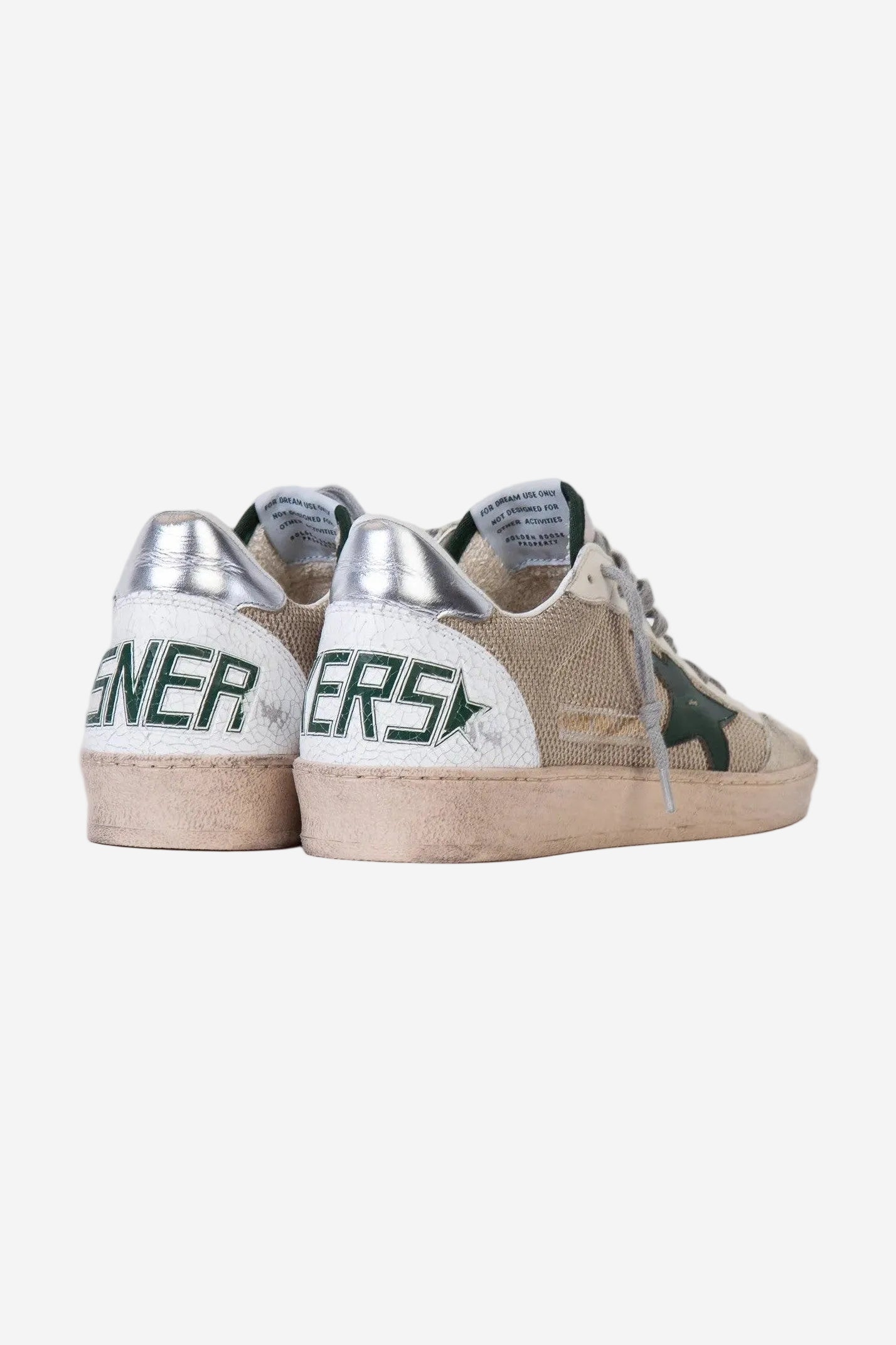 Tenis Golden Goose Ballstar Net Leather Star Nylon Heel Crack Spur Hombre