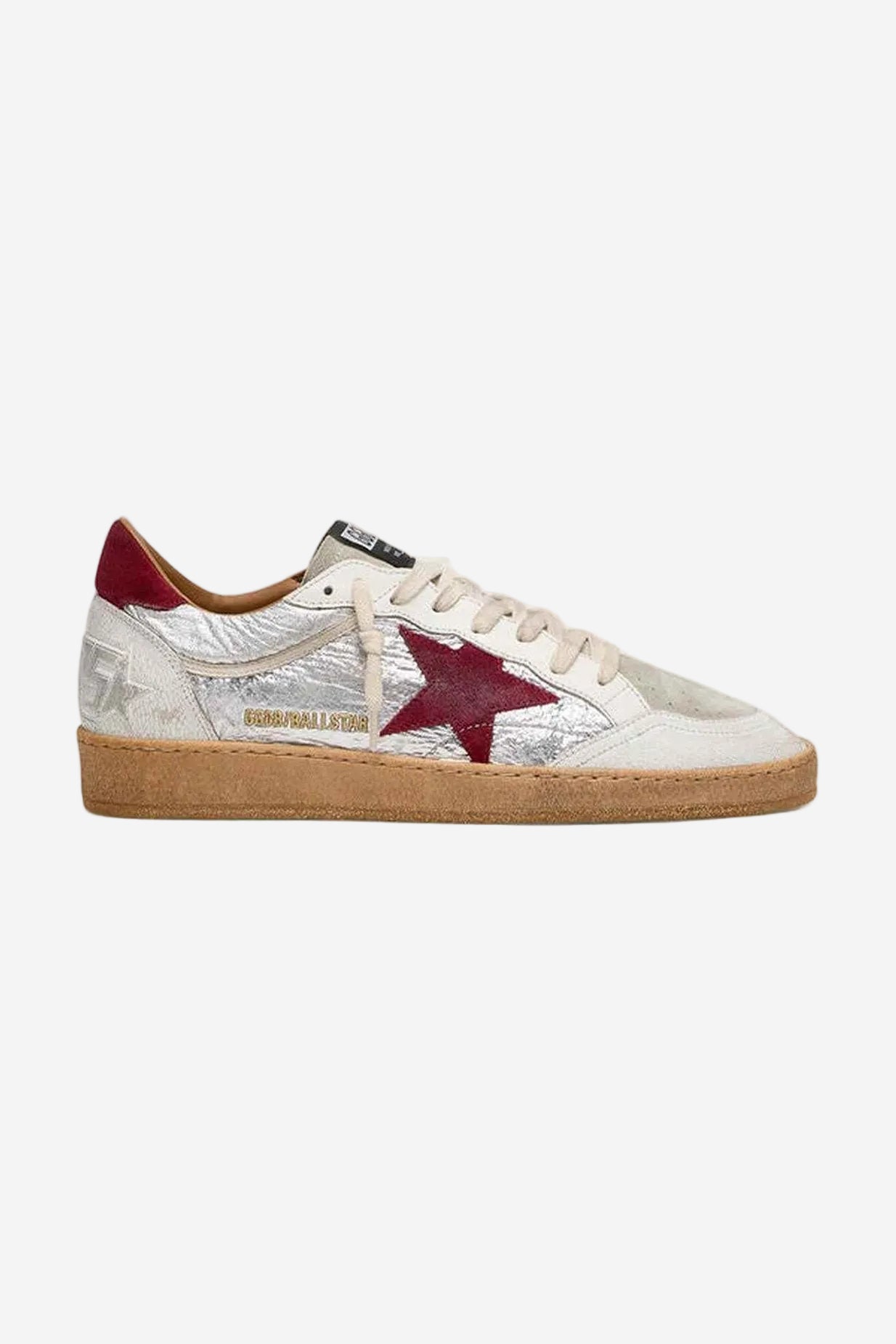 Tenis Golden Goose Ballstar Nylon Crack Leather Hombre