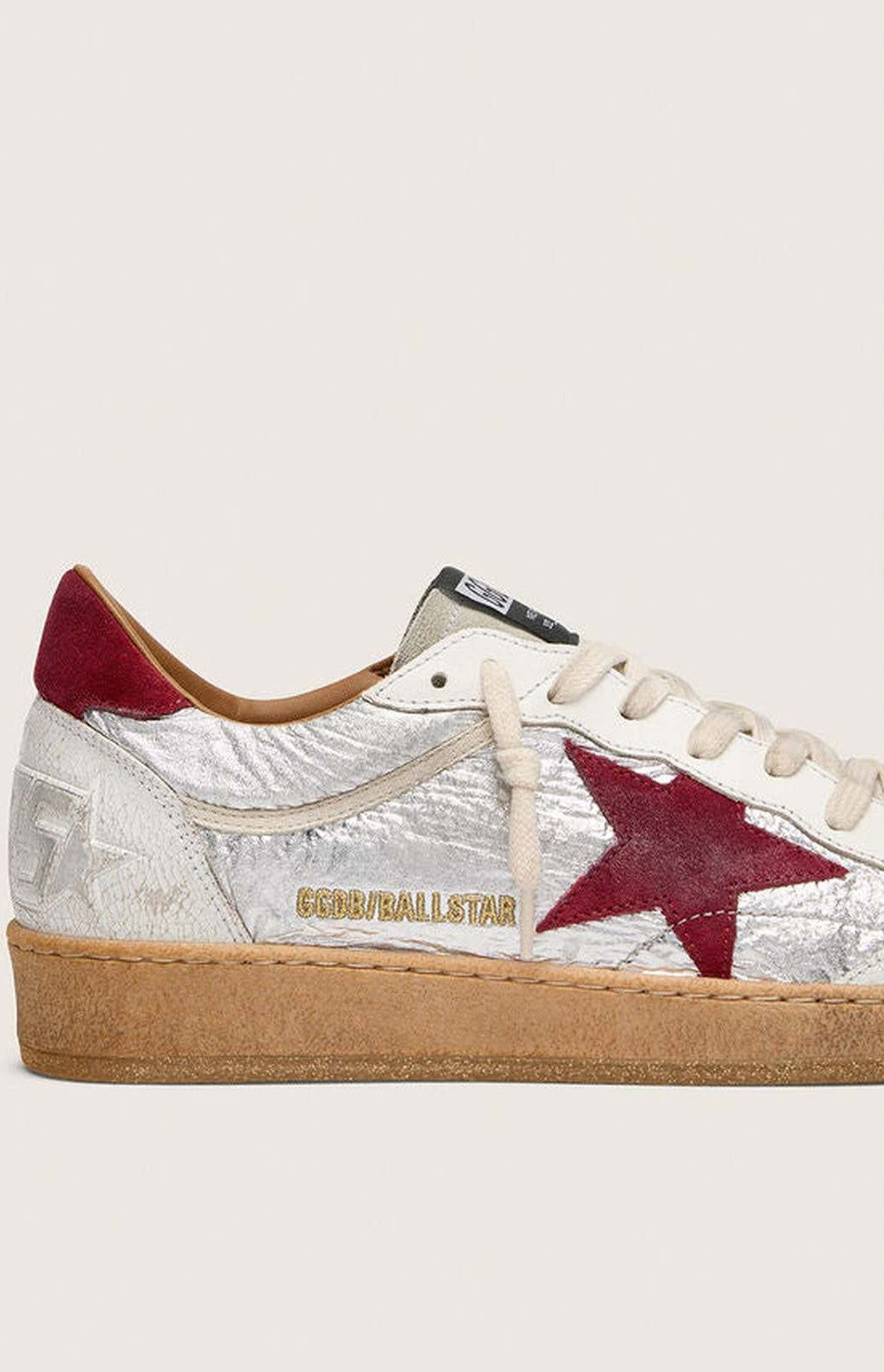 Tenis Golden Goose Ballstar Nylon Crack Leather Hombre