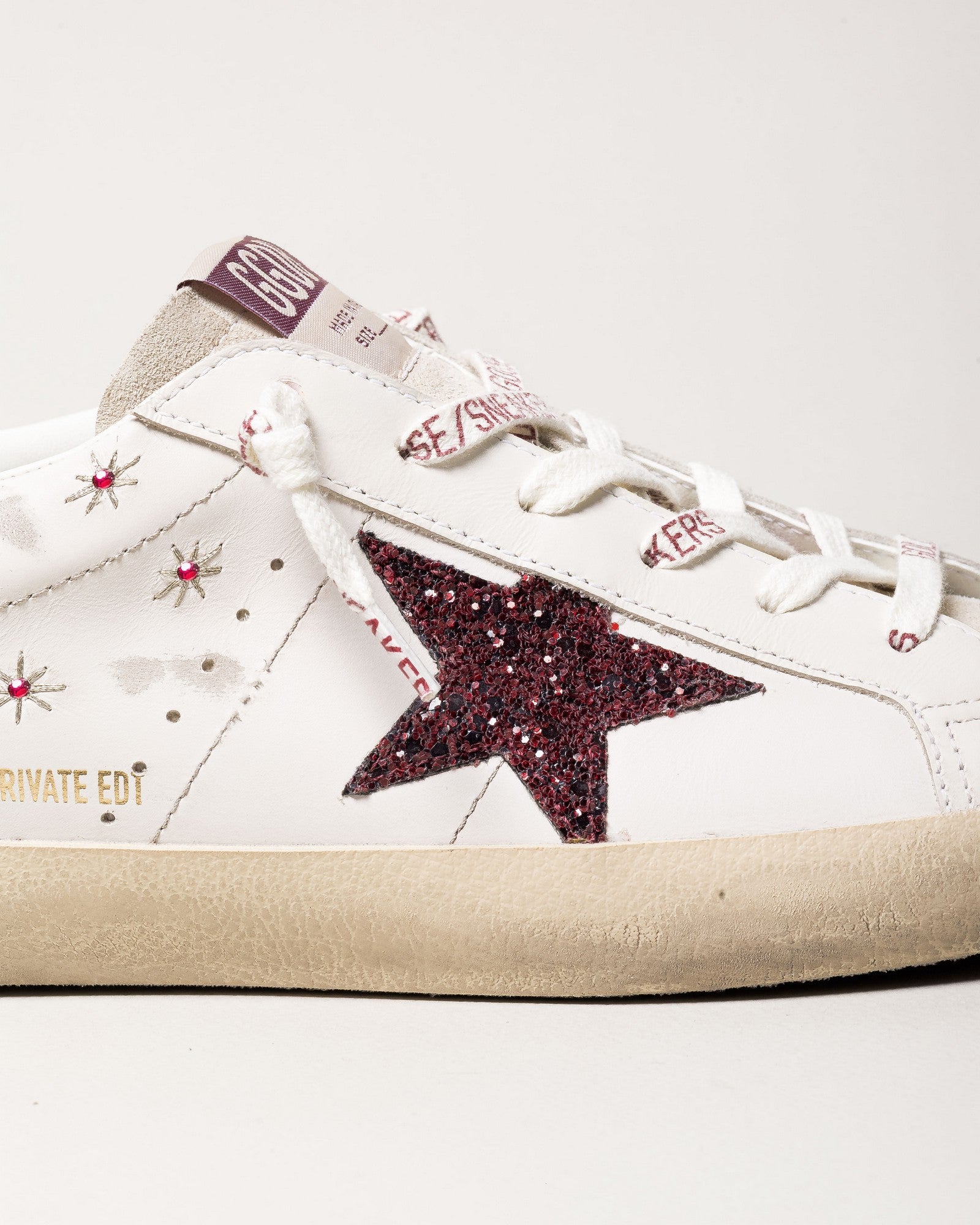 Tenis Golden Goose Super Star Suede Embroidery Laminated Star Mujer