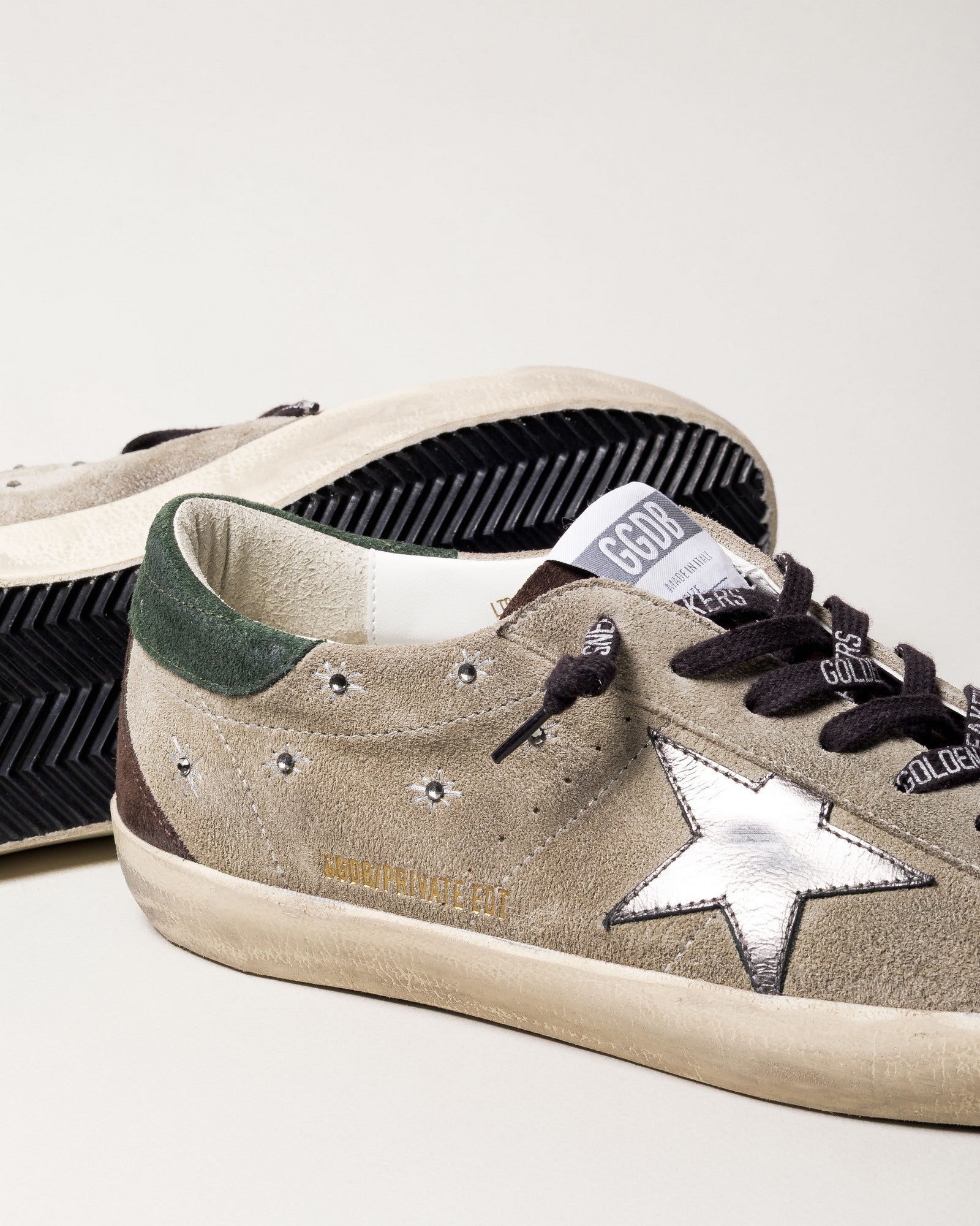 Tenis Golden Goose Super Star Suede Embroidery Laminated Star Hombre
