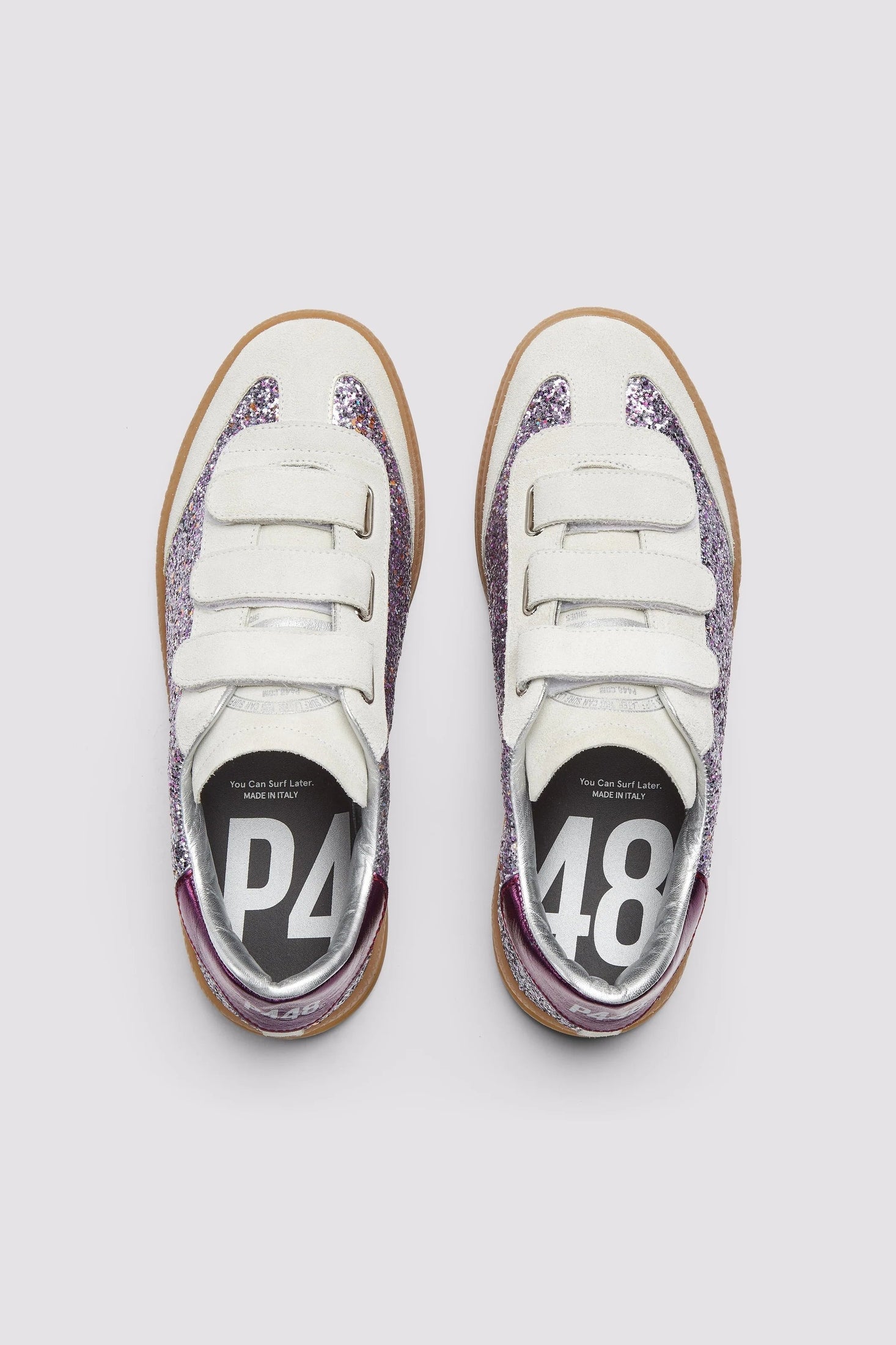 Tenis P448 Capri Glitter Mujer P448 TENIS Malva CO