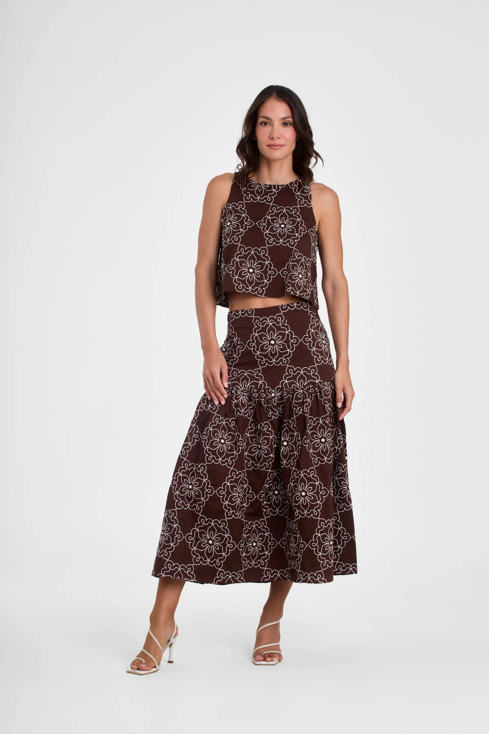 Midi Falda Zoe 2 LA VI BY MAJO MIDI FALDAS Malva CO