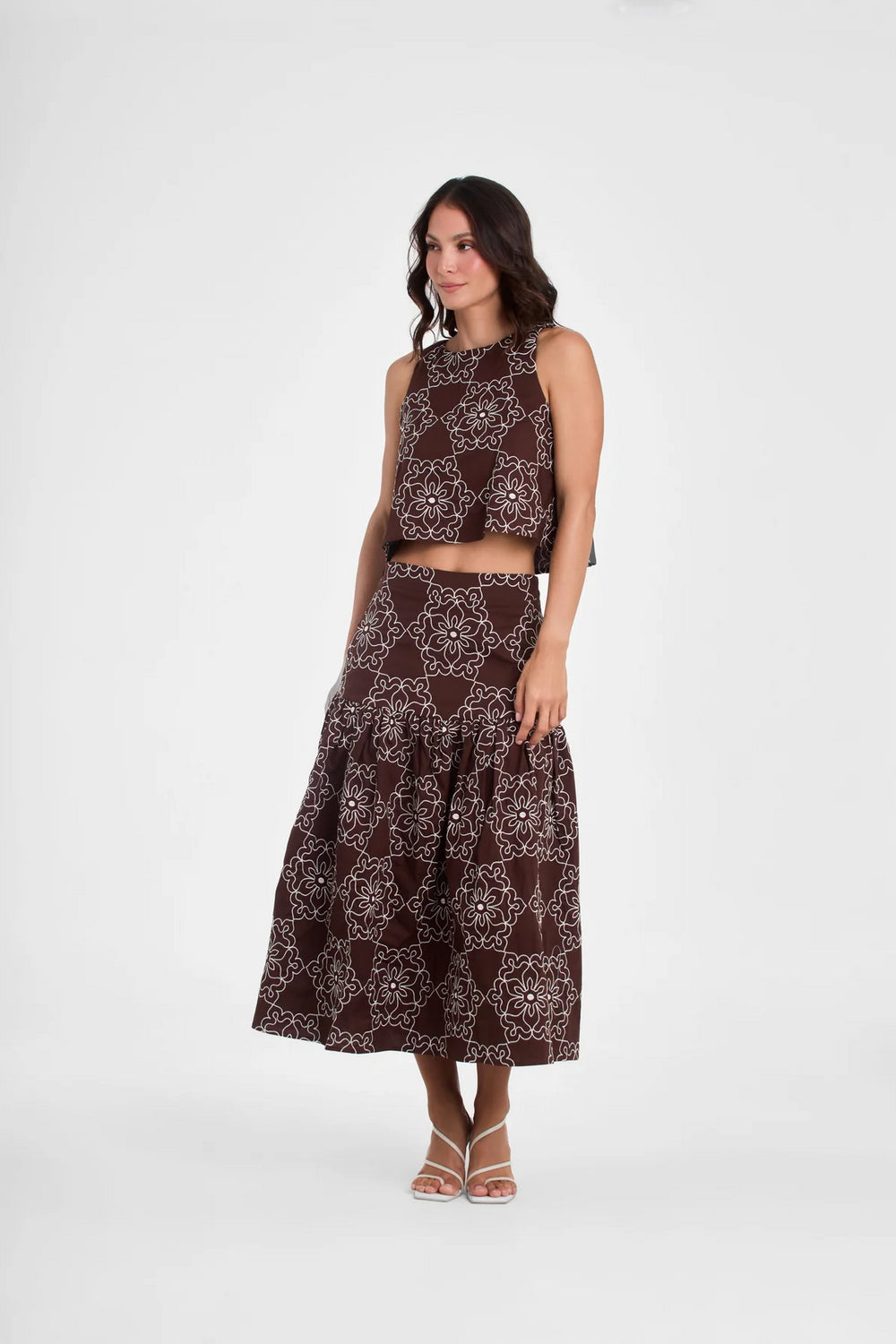 Midi Falda Zoe 2 LA VI BY MAJO MIDI FALDAS Malva CO