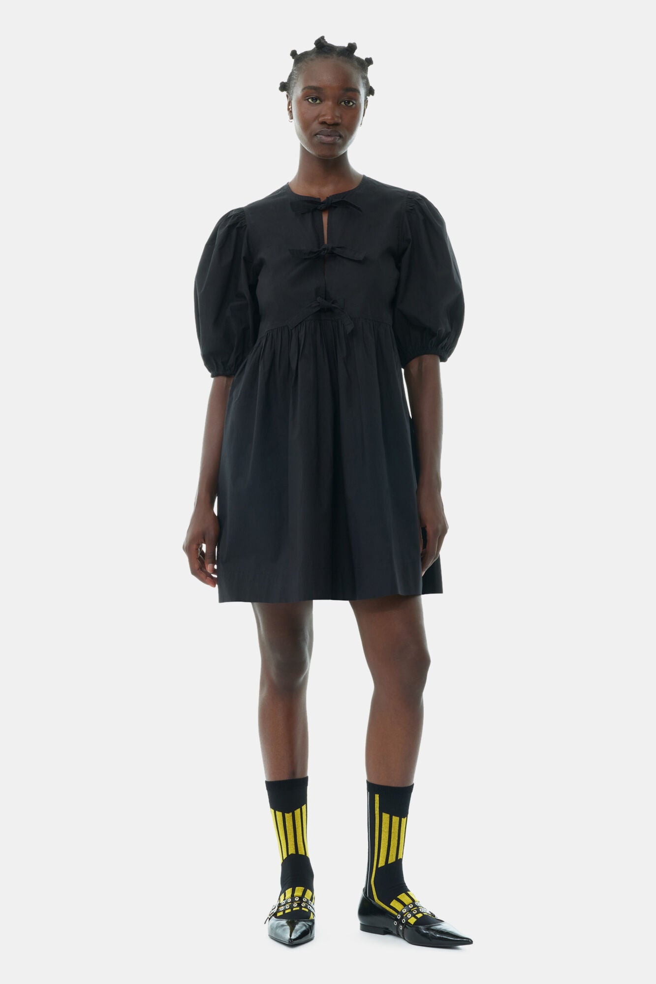 Vestido Cotton Poplin Tie String