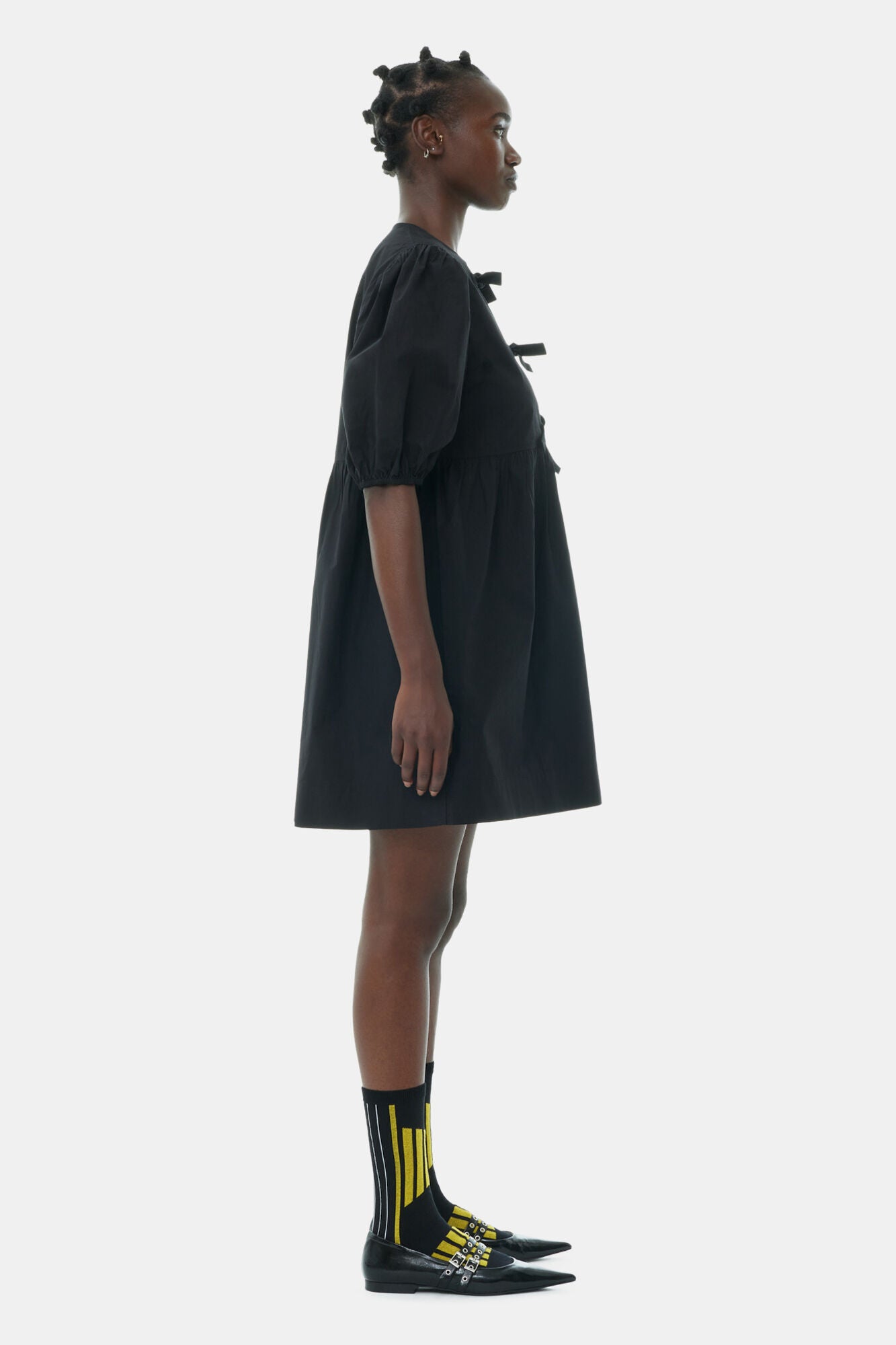 Vestido Cotton Poplin Tie String