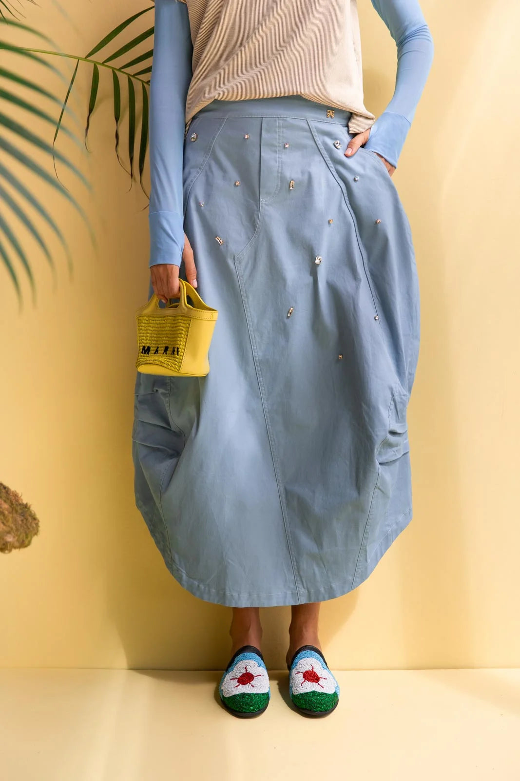 Midi Falda Breze Gems Blue