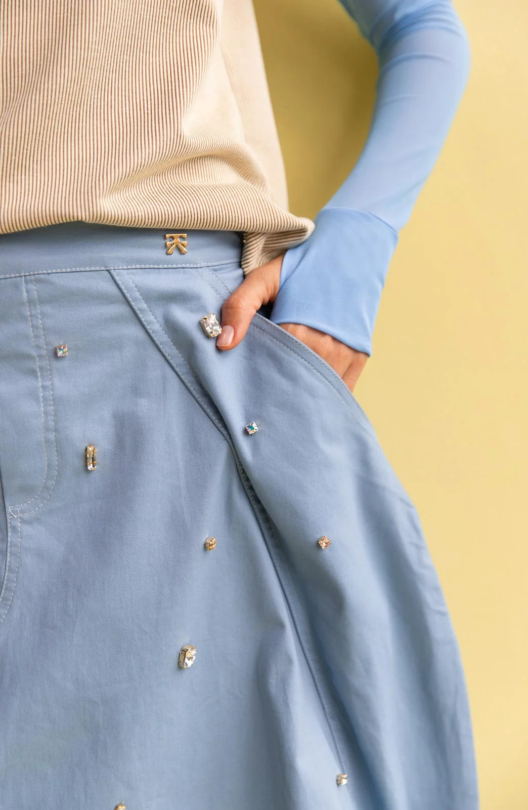 Midi Falda Breze Gems Blue