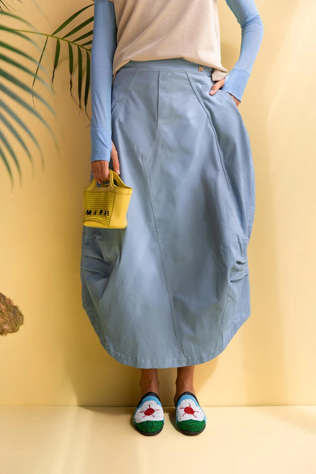 Midi Falda Brezze Blue