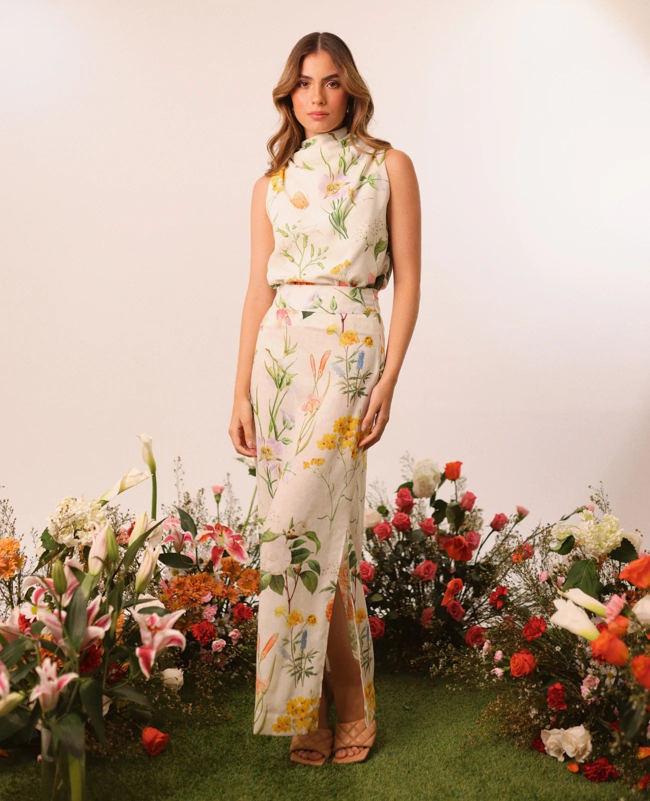 Maxi Falda Jazz Floral