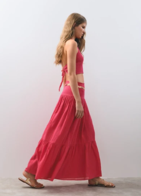 Maxi Falda Smock Cintura