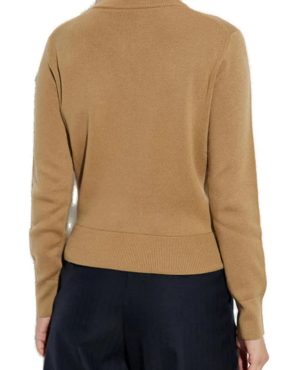 Cardigan Crewneck With Contrasted Ami De Coeur