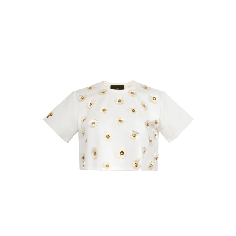 T-Shirt Floral Cropped
