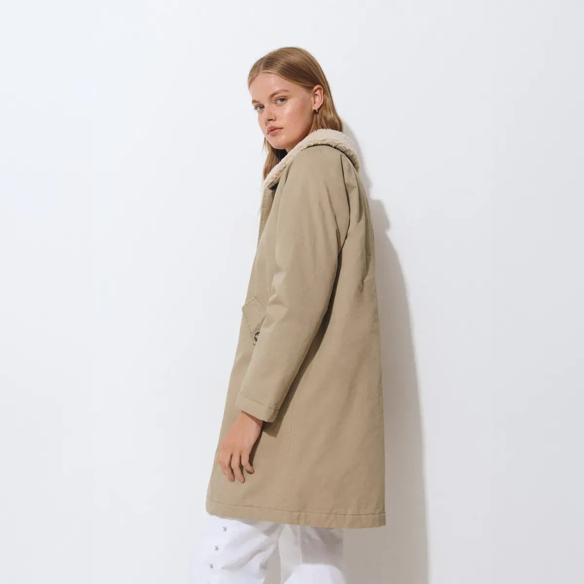 Gabardina Acolchado Cuello Extraible