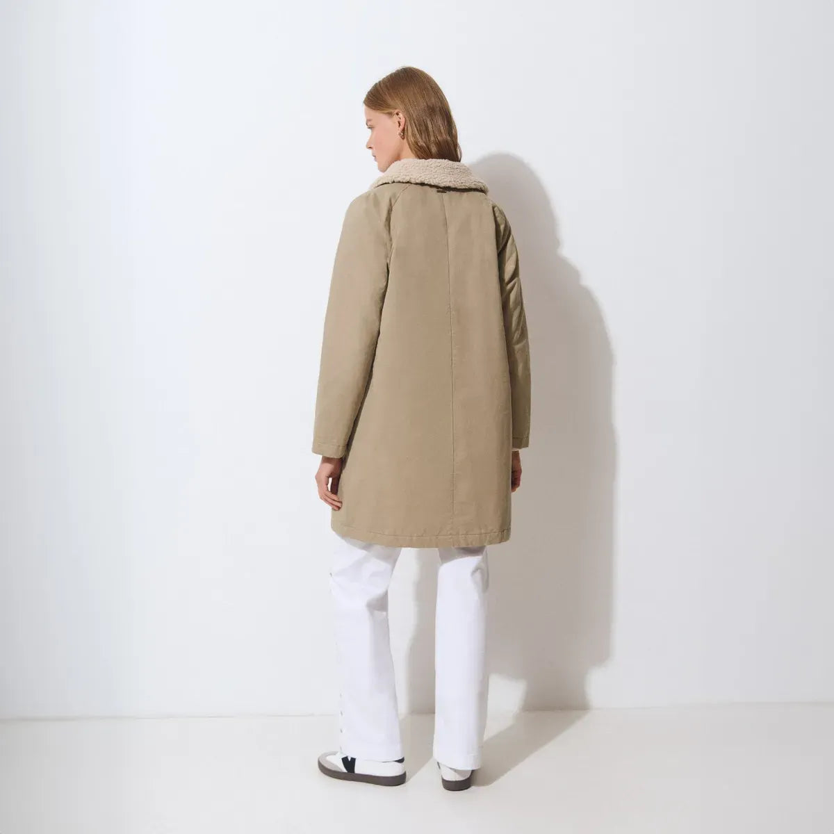 Gabardina Acolchado Cuello Extraible