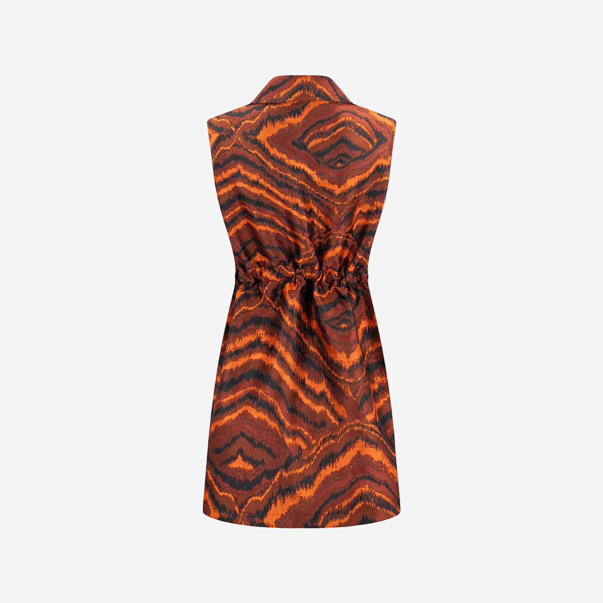 Mini Vestido Sahariana Jacquard Gillet