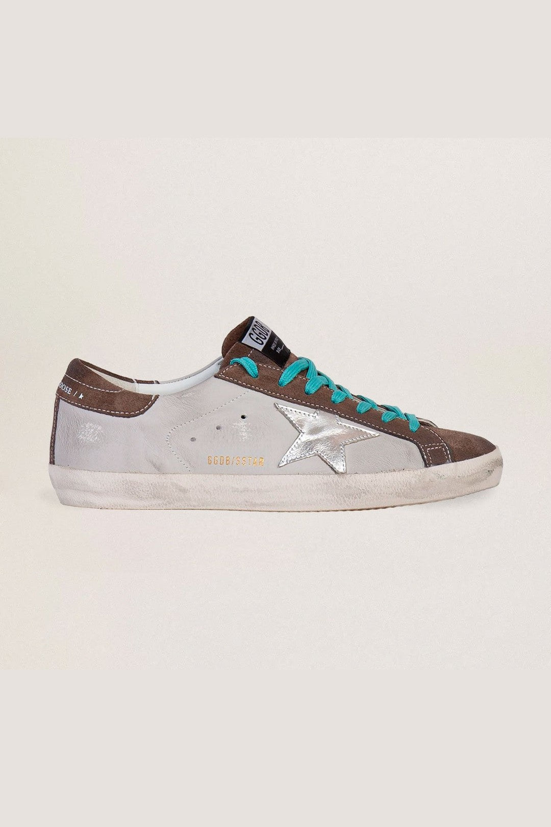 Tenis Golden Goose Super Star Leather Laminated Star Hombre