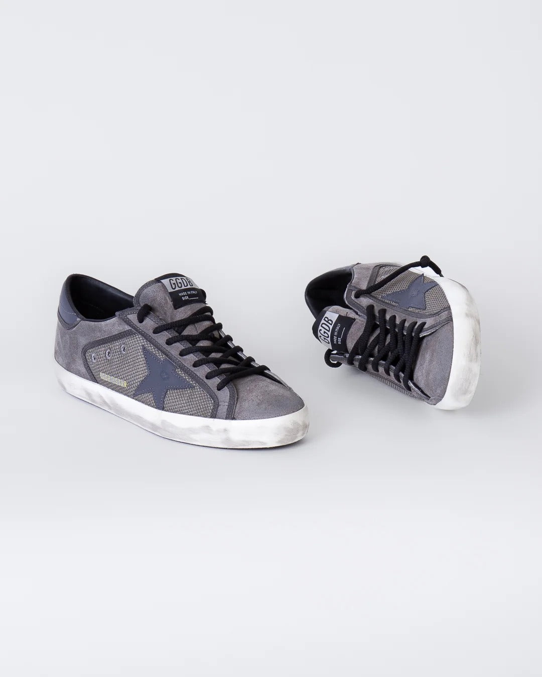 Tenis Golden Goose Super Star Mesh Net And Suede Upper Suede Hombre