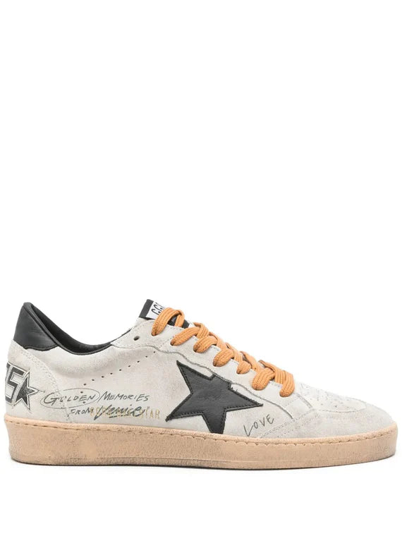 Tenis Golden Goose Ballstar Suede And Spur Leather Hombre