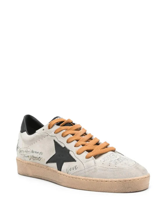 Tenis Golden Goose Ballstar Suede And Spur Leather Hombre