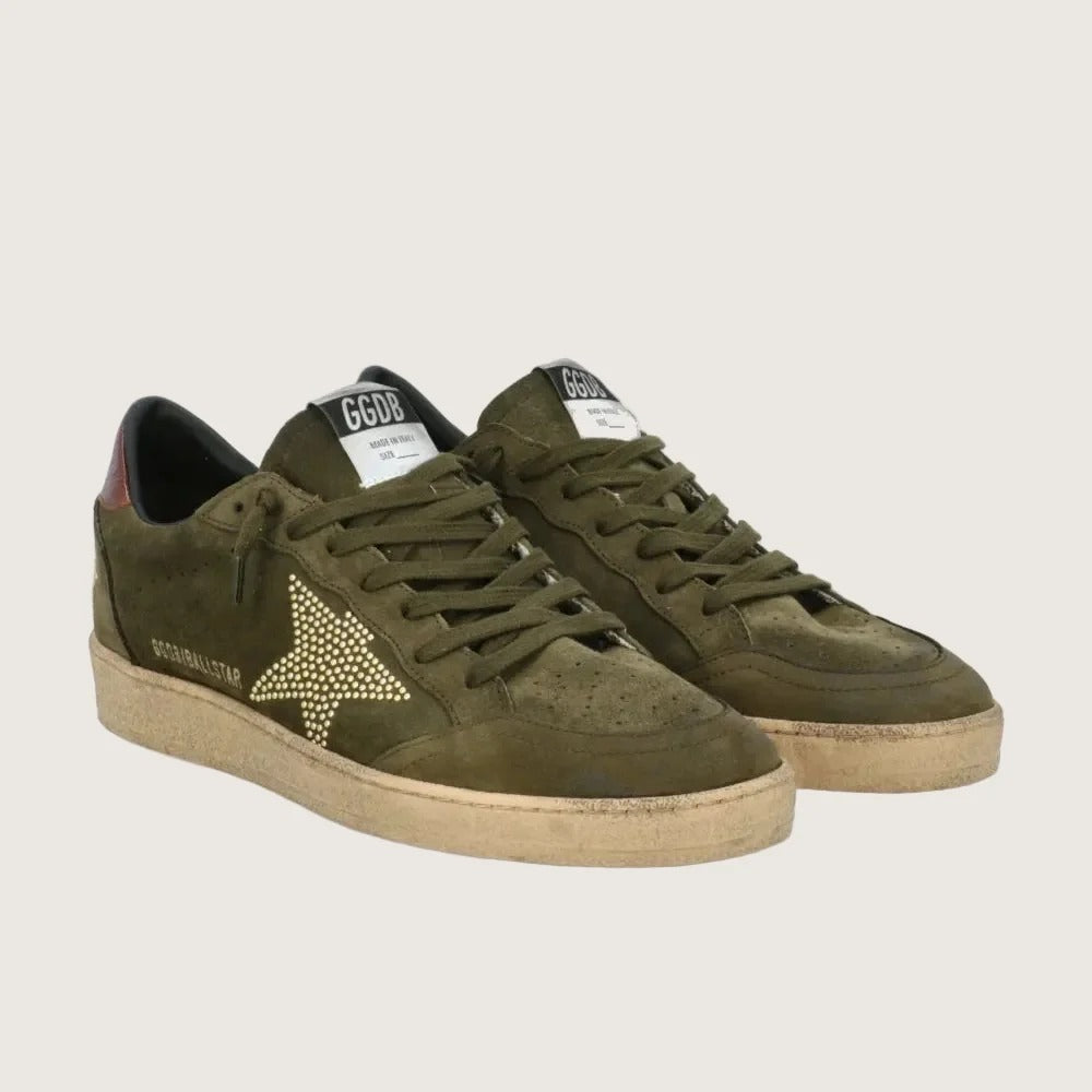 Tenis Golden Goose Ballstar Suede Upper Toe Tongue And Spur Naplack Hombre