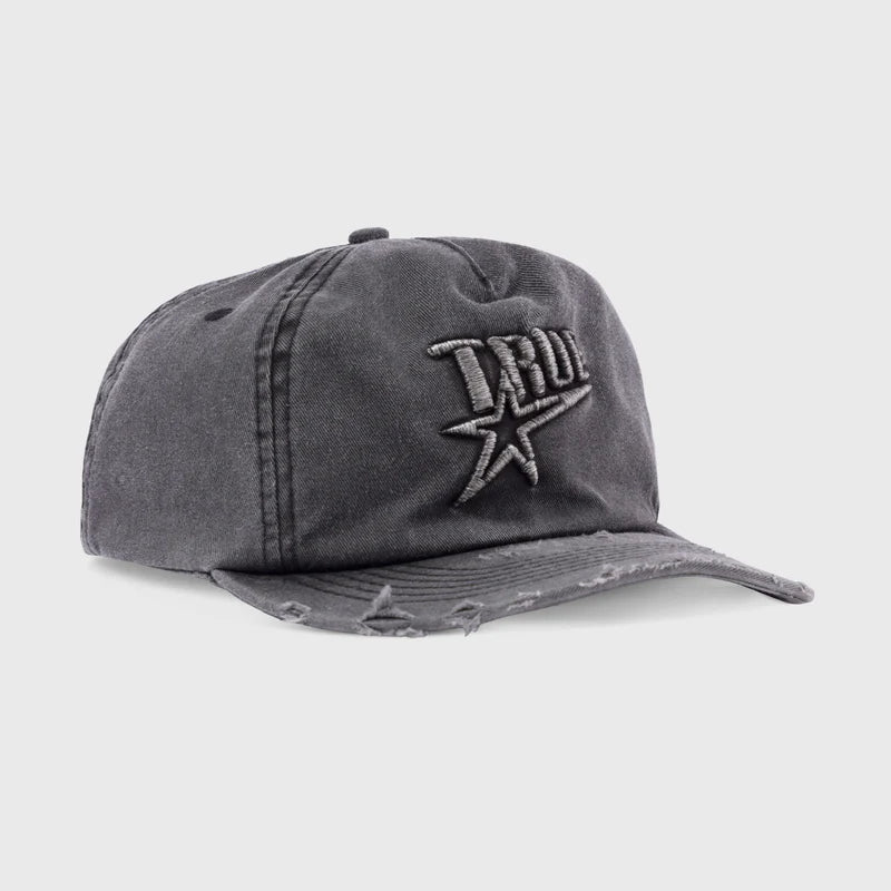 Gorra De Golf Con Efecto Lavado De Estrellas Negra