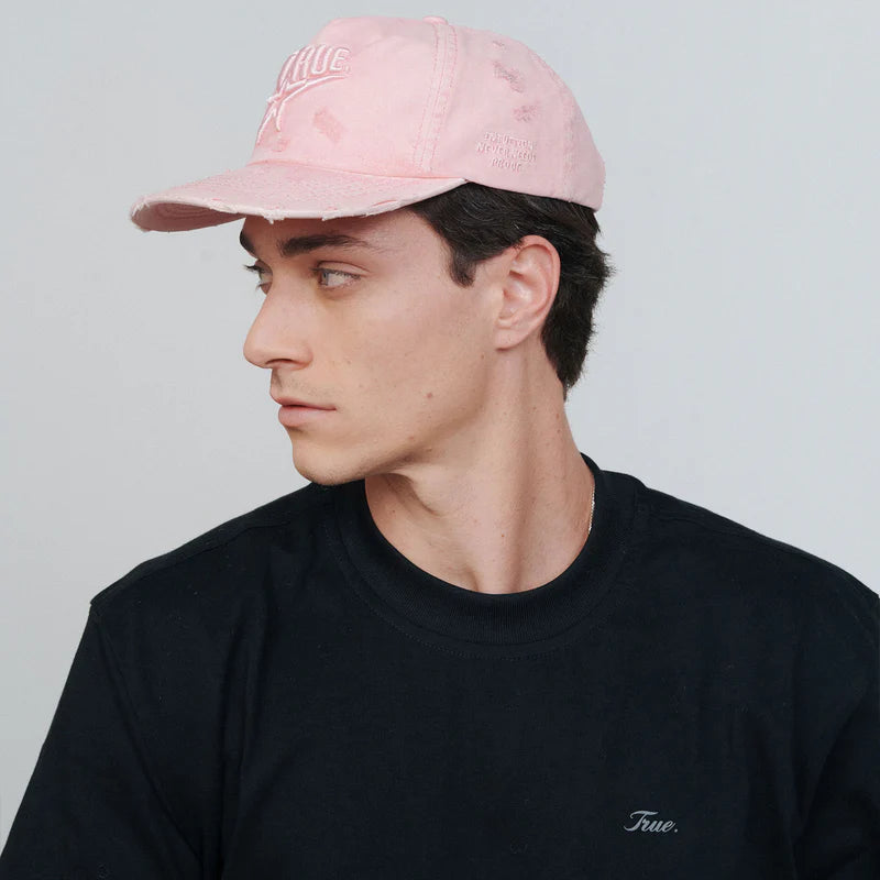Gorra De Golf Con Estampado De Estrellas Rosa
