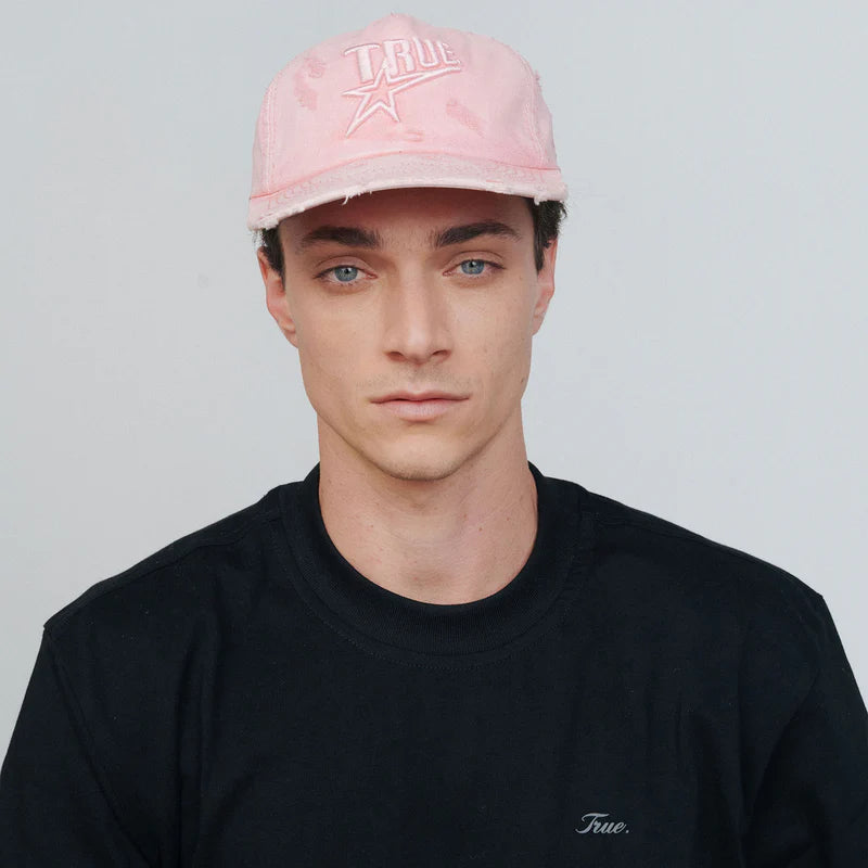 Gorra De Golf Con Estampado De Estrellas Rosa