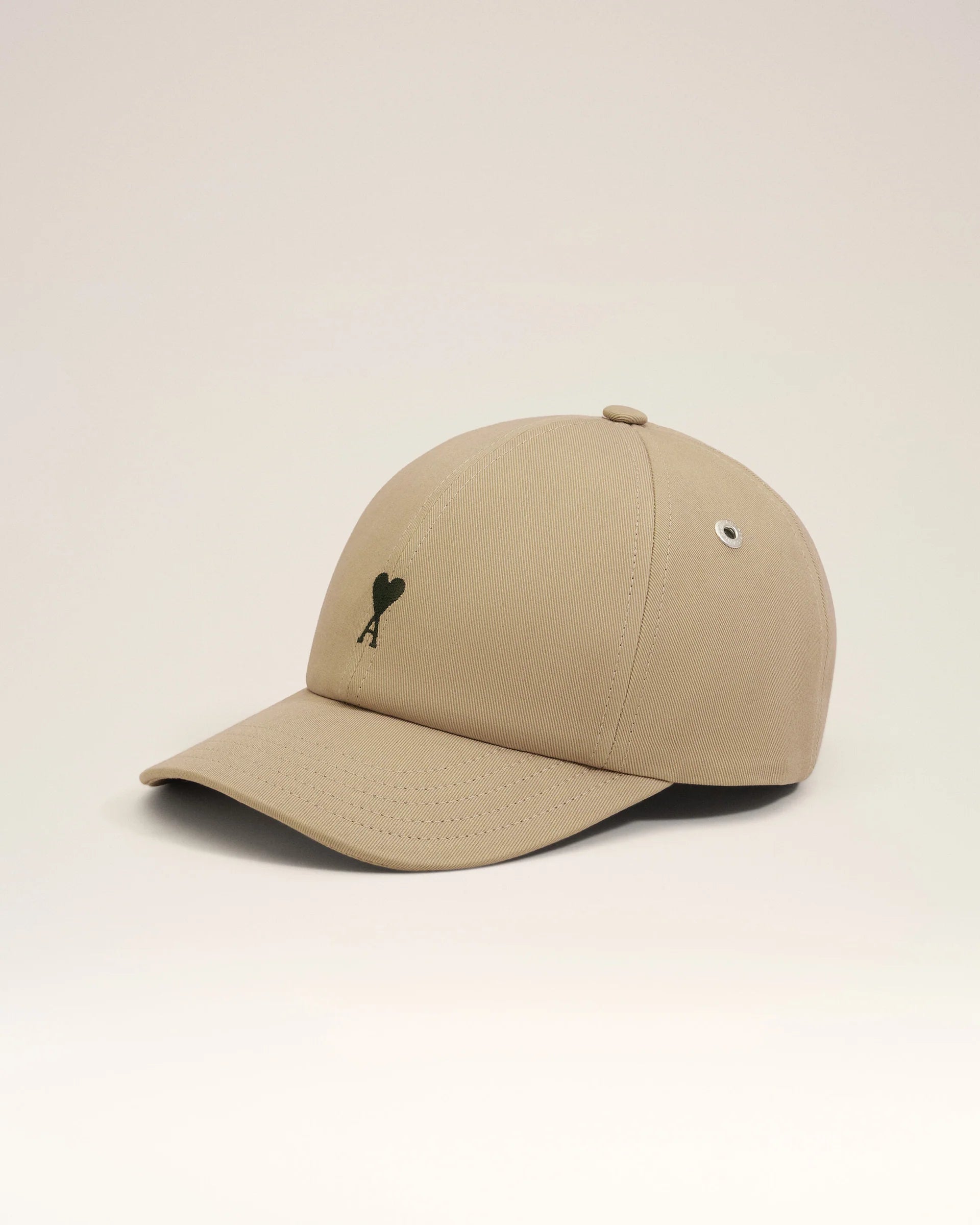 Gorra Con Bordado Ami De Coeur De Algodón Beige