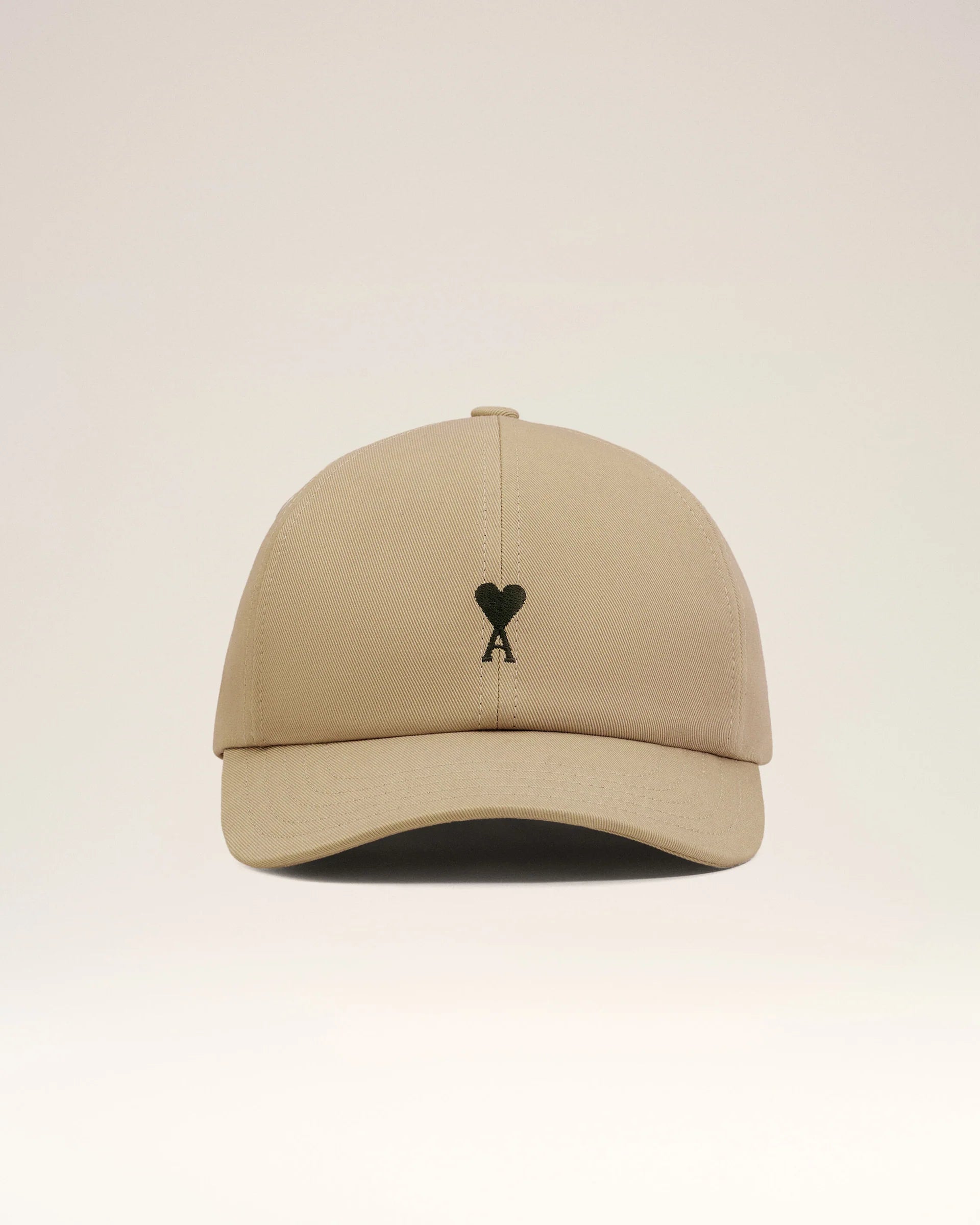 Gorra Con Bordado Ami De Coeur De Algodón Beige