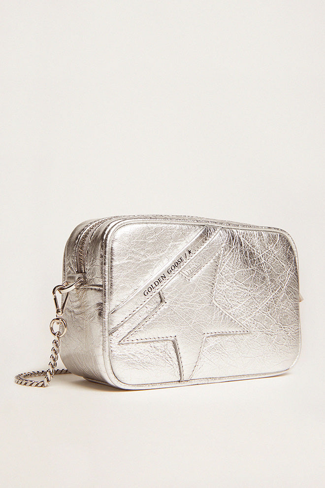 Bolso Mini Star Wrinkled Laminated Leather Body And Star