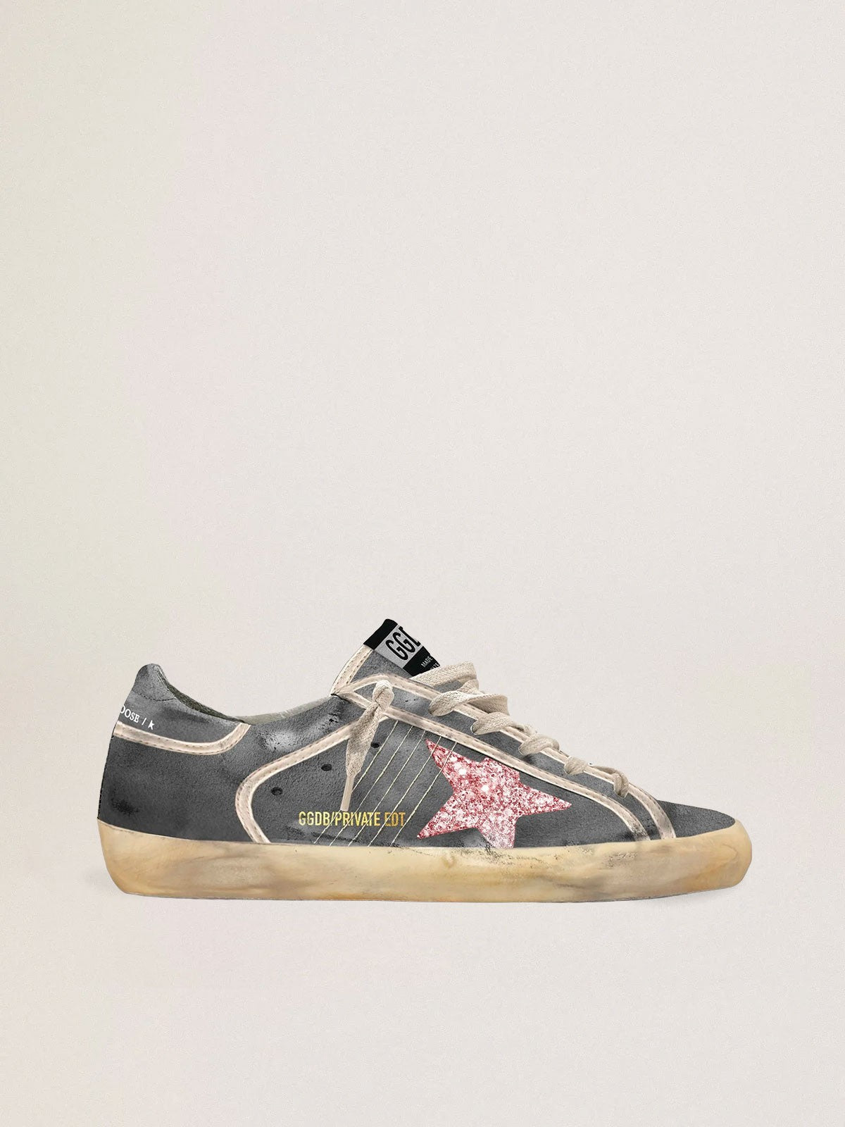 Tenis Golden Goose Super Star Suede Glitter Mujer