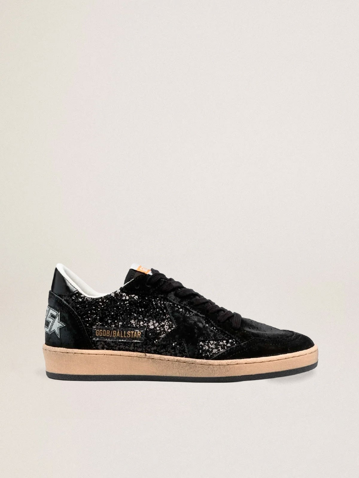 Tenis Golden Goose Ballstar Glitter Tongue Suede Mujer