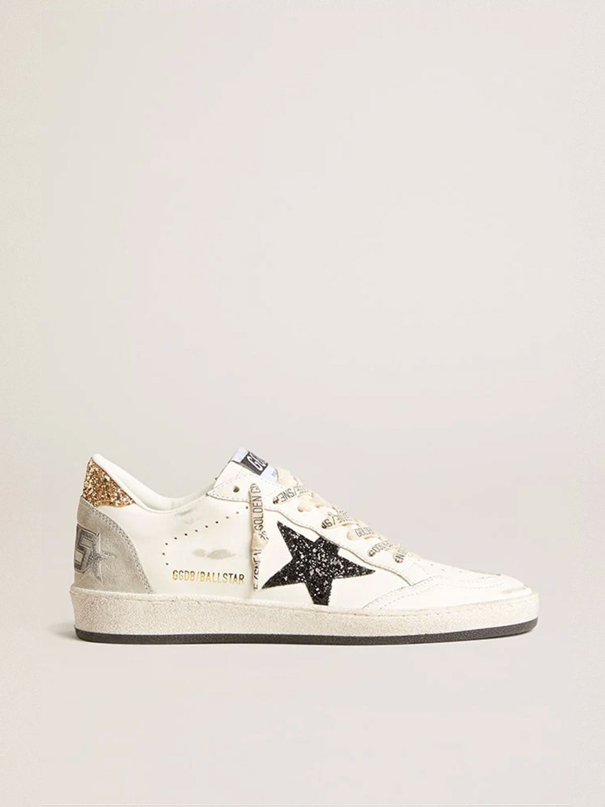 Tenis Golden Goose Ballstar Leather Glitter Star Suede Spur Mujer