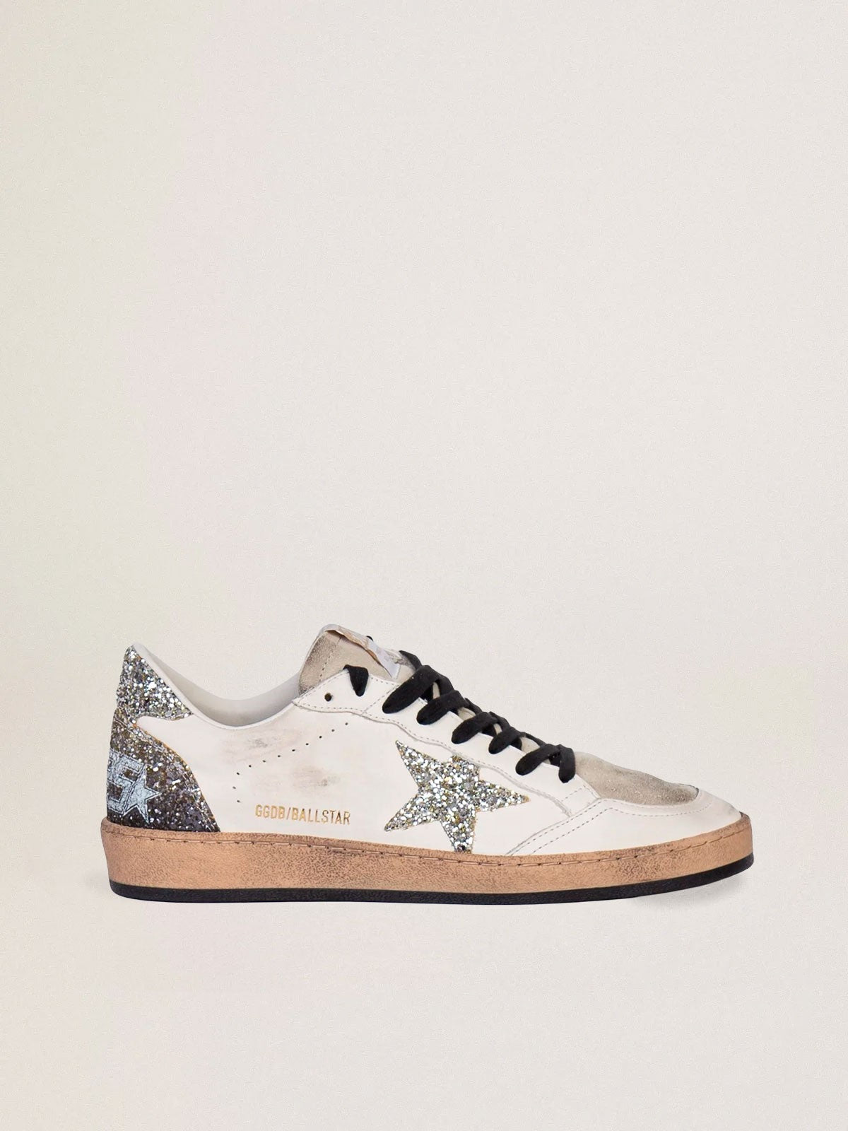Tenis Golden Goose Ballstar  Star Heel Glitter Mujer