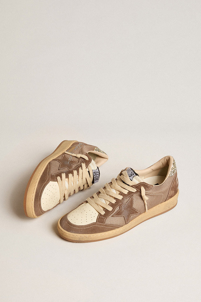Tenis Golden Goose Ballstar Net Upper With Signature Mujer