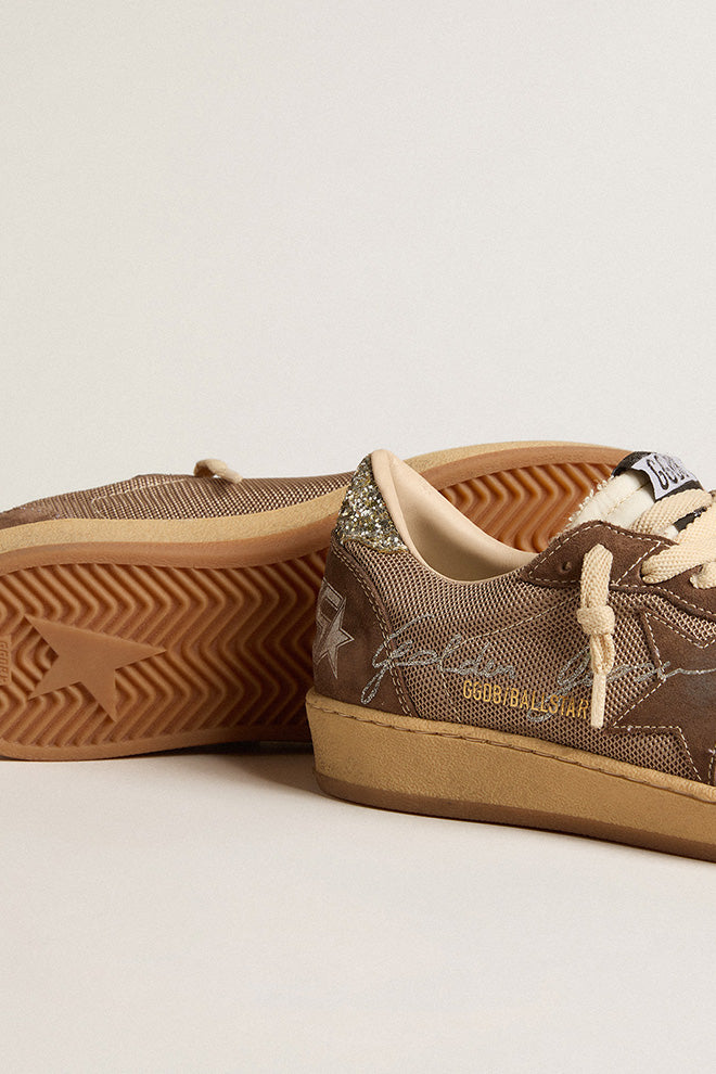 Tenis Golden Goose Ballstar Net Upper With Signature Mujer
