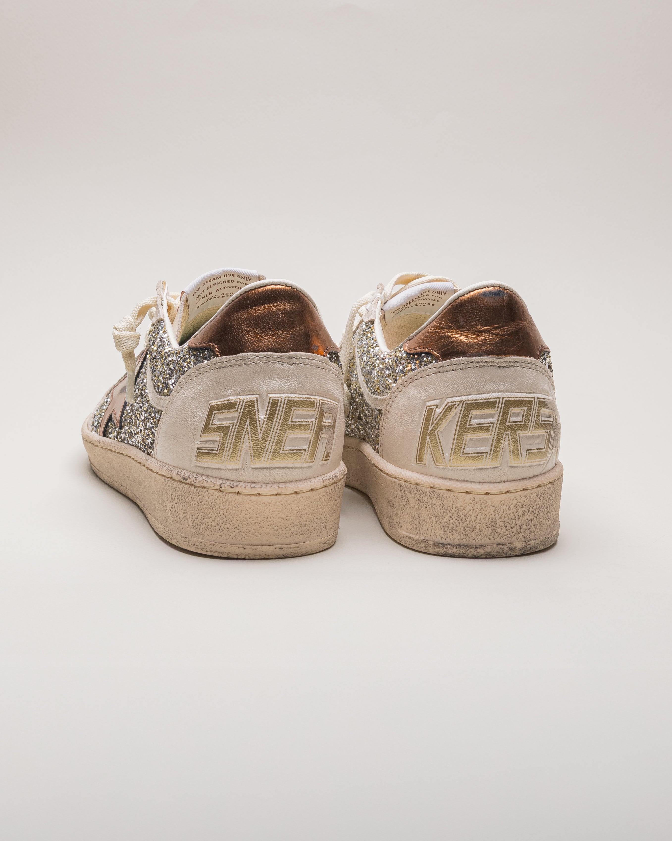 Tenis Golden Goose Ballstar Glitter Laminated Star And Heel Mujer